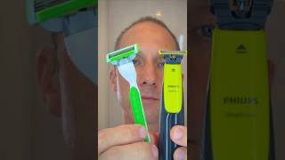 Razor Blades VS OneBlade Electric Shaver Shaving Comparison