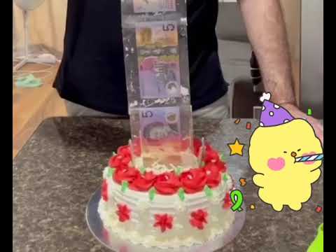 Money Pulling Cake Made by Bhagyashri