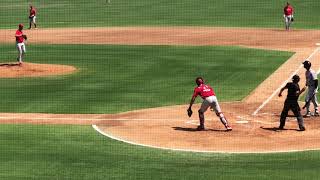 Josh Hendrickson gets a strike out in Fall Instructs Game