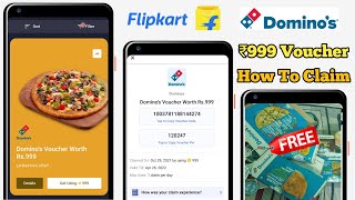 How To Claim Free 999Rs Flipkart Dominos Gift Voucher Using SuperCoins Live Redeem Proof Purchase