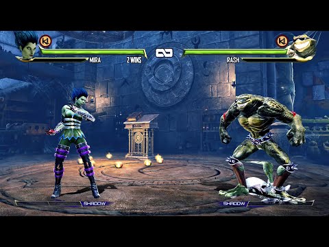 Mira vs Rash - Epic Fighting Game (Very Hard) | 4K UHD Gameplay