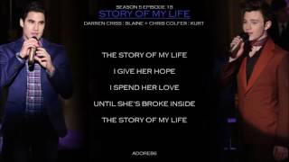 Glee _ Story Of My Life Lyrics