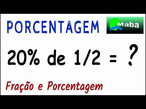 PORCENTAGEM - Quanto é 20% de 1/2 - Dica rápida