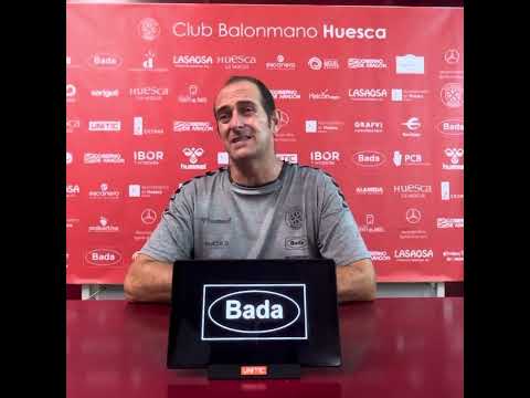 Amistoso Bada Huesca 32 - US Créteil HB 32. Rueda de prensa José Nolasco.