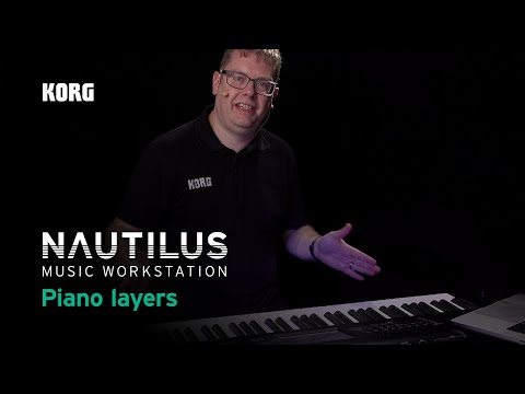 Korg Nautilus – piano layers in combi mode