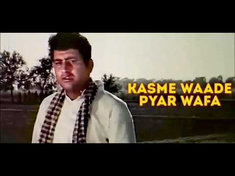 Kasme Wade Pyar Wafa 4k Bolly Jhankar Remix full Song upkar movie