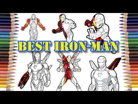 7 Epic IRON-MAN Coloring Pages | The Greatest Iron-Man And Most Realistic of SAILANY [NCS Release]