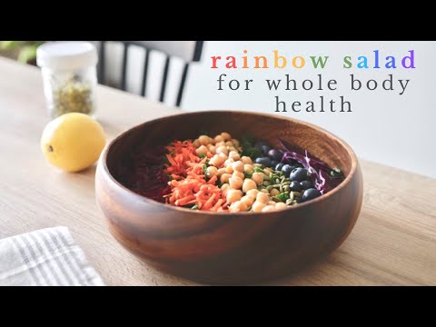 RAINBOW SALAD RECIPE for whole body health thumnail