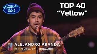 Alejandro Aranda sing "Yellow" in The Showcase Round on American Idol 2019