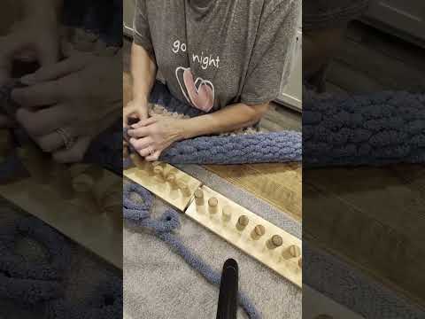 Part 2 cast off chunky blanket