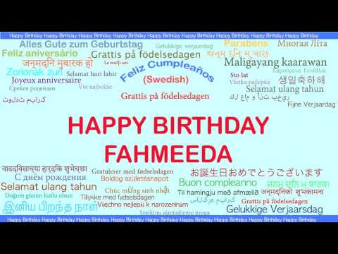Fahmeeda   Languages Idiomas - Happy Birthday