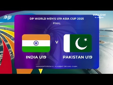 Final | Pakistan U19 vs India U19 | U19 Asia Cup 2025 || 1080p25 | Extended Highlights 