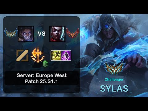 Sylas Mid vs Ekko - EUW Challenger - Patch 25.S1.1