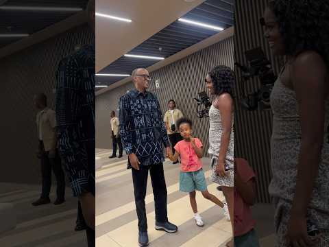 Sherrie Silver and HE President Paul Kagame at Giants of Africa - Expect Beautiful Things