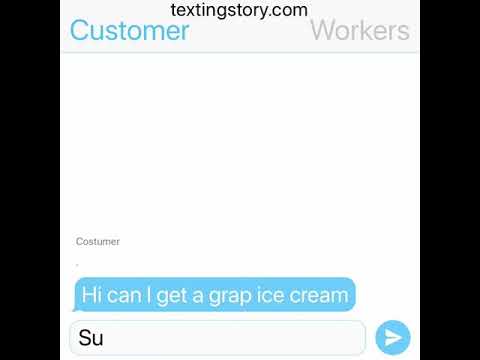 Short ice cream shop job texting version