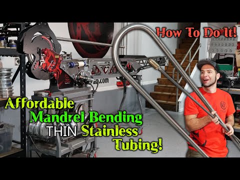 Affordable Mandrel Bending Thin Stainless Steel Tubing - Complete How To! Works on some exhuast pipe