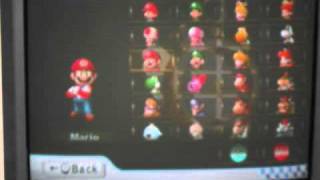 ALL Mario Kart Wii Characters + How to unlock