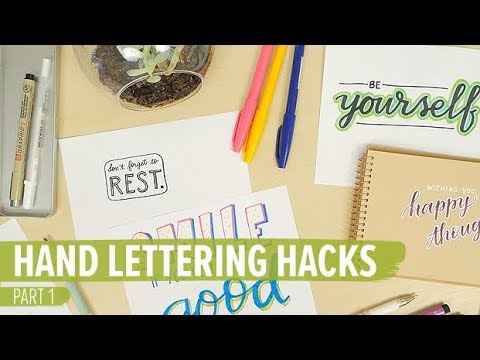 Hand Lettering Hacks for Beginners: Part 1