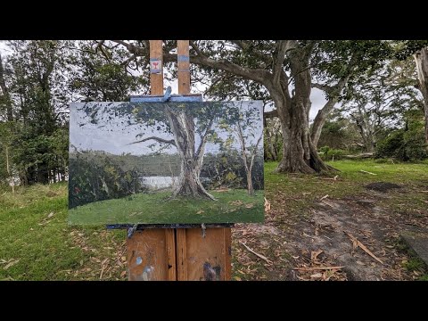 Outdoor Oil Painting - Overcoming Grey Days - Oil Painting Demo