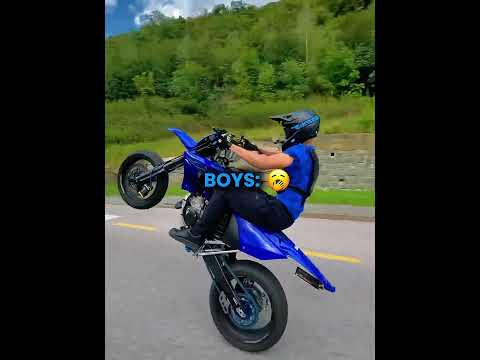 Stunts are only for real men 💀 #dirtbike #stunts #edit #trollface #shorts