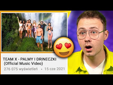 OCENIAMY PIOSENKI YOUTUBERÓW! TEAM X - PALMY I DRINECZKI