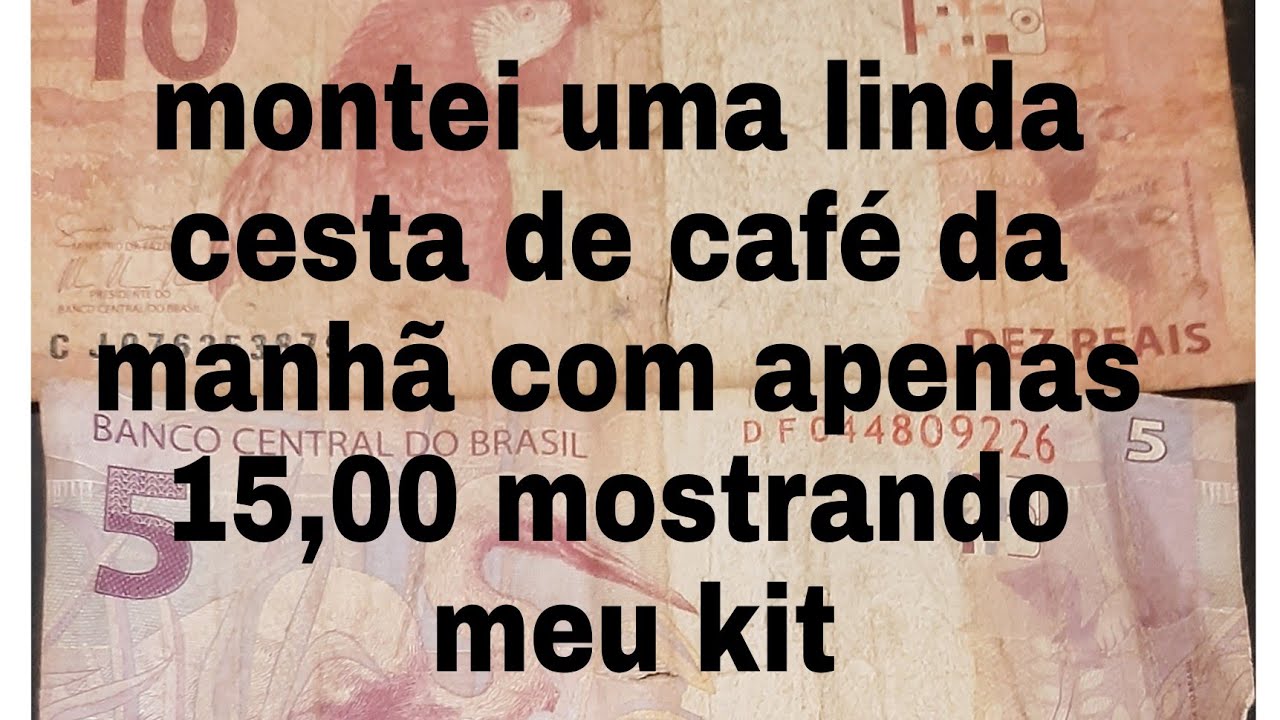 montando cesta de café da manhã personalizada com 15 reais( encomenda) faça e venda!