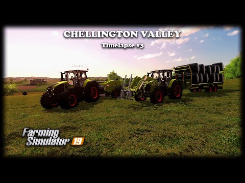 Making & collecting grass silage bales, seeding barley | Chellington Valley | Timelapse #3