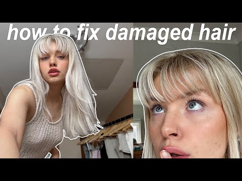 how to fix damaged hair and maintain platinum blonde