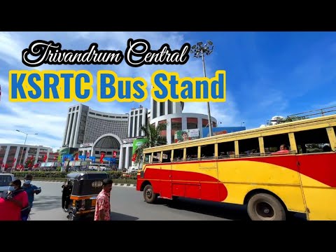 Trivandrum Central KSRTC Busstand |4K| Thampanoor KSRTC Busstand |Trivandrum Central Railway Station