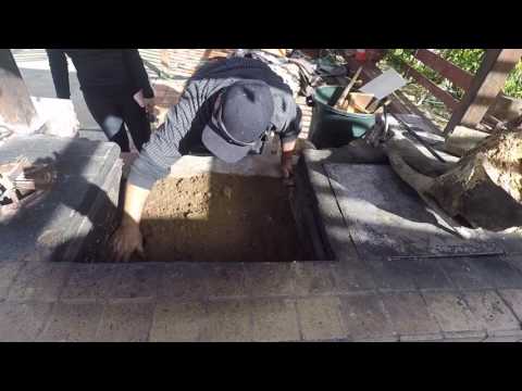 Cooking barbacoa in a holes