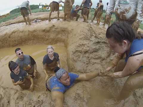 Mud pits Tough Mudder 2017 Ralph and Harry conquer obstacle 1