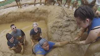 Mud pits Tough Mudder 2017 Ralph and Harry conquer obstacle 1