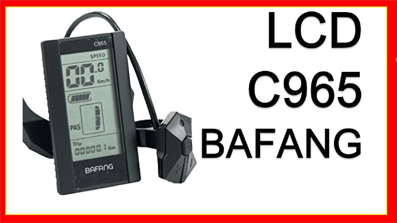 LCD C965 BAFANG Configuración + descripción