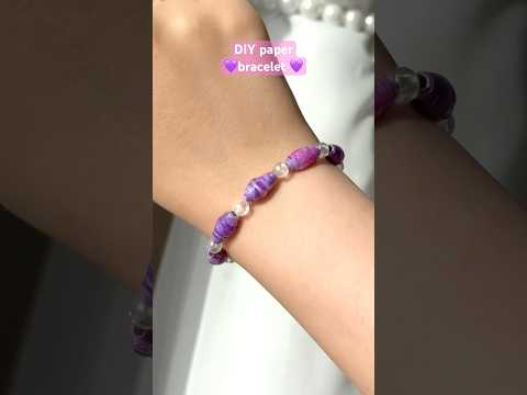 DIY paper bracelet 💜
