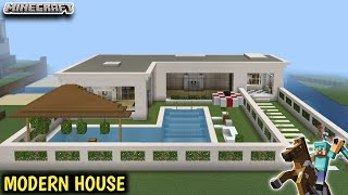 Modern house minecraft || How to build house in minecraft