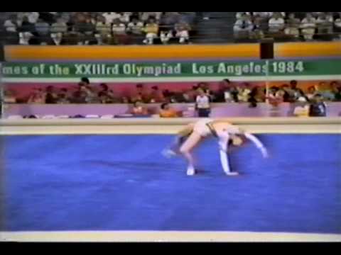 1st T ROM Mihaela Stanulet FX - 1984 Olympic Games  9.300