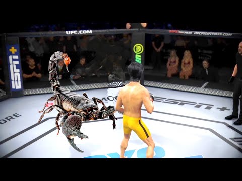 UFC4 Bruce Lee vs Scorpion MK EA Sports UFC 4