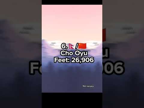 世界で最も高い山トップ 10