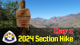 Arizona Trail Section Hike - 2024 Day 1 - Molino Basin into Pusch Ridge Wilderness