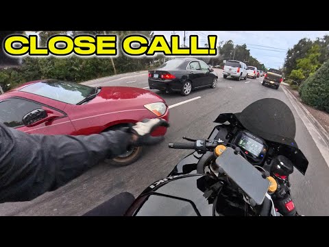 2024 Suzuki GSX-R 1000R Almost Gets Hit! (Arrow Pure Sound Exhaust)