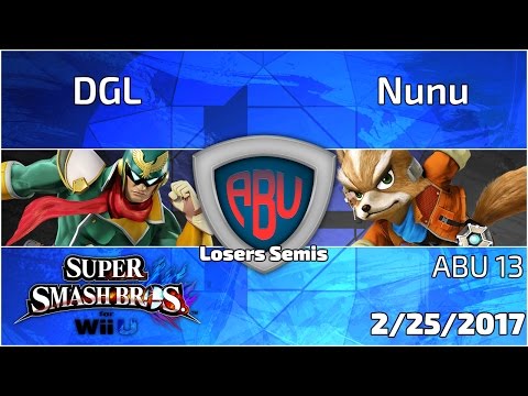 ABU Monthly 013: DGL vs Nunu - SSB4 Singles Losers Semis