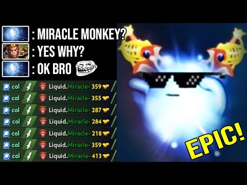 New Sh*t Mid Io vs Miracle- Monkey King Unexpected Pick Delete Top Pro Player WTF Dota 2