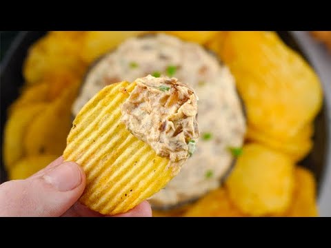 Trempette d'oignons / Crème d'oignons / Onion Dip : Recette très facile