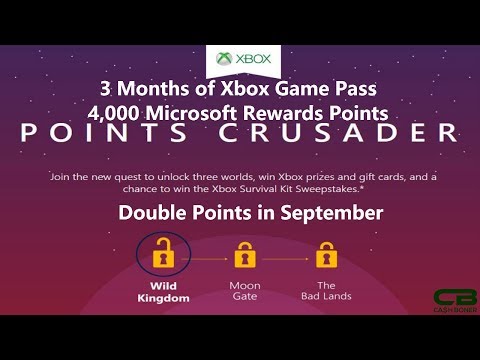 Points Crusader Xbox Microsoft Rewards Quests Overview - Free 3 Months of Xbox Game Pass & More!