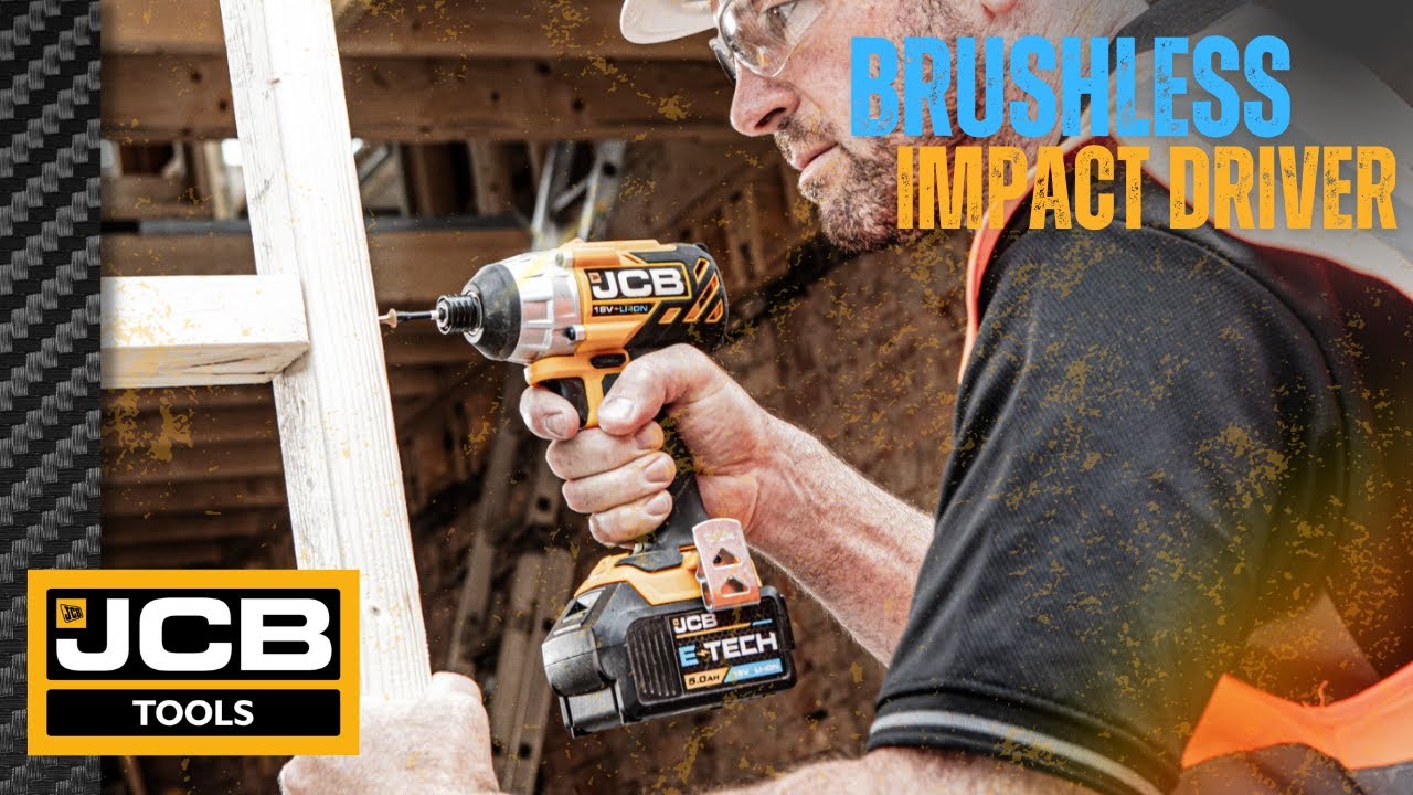 BRUSHLESS JCB IMPACT DRIVER : 180nM Torque, LED Light with high impact rate #brushless #diy #gift