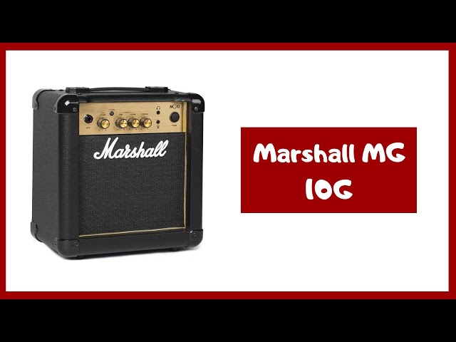 Vídeo relacionado con Marshall MG10G Amplificador de práctica adecuado para guitarra eléctrica, negro y dorado