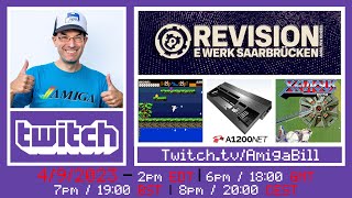 4/9/2023 Commodore Amiga Revision Watch Party w/Tour from TerribleFire, Black A500 Case Giveaway
