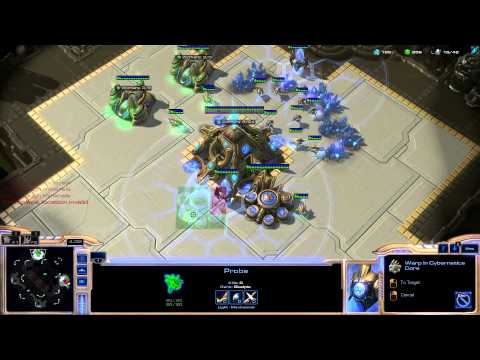 StarCraft 2 Protoss vs Protoss rush Void ray