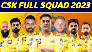 IPL 2023: CSK Full Squad | Chennai Super Kings Final Squad For IPL 2023 | Ben Stokes #IPL2023 #CSK