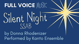 Silent Night SSAB by Donna Rhodenizer (Lyric Video)